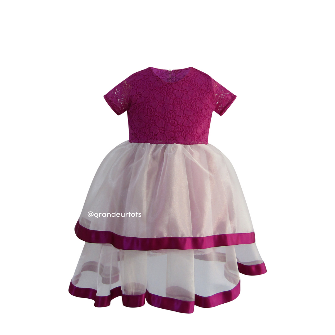 Cora Dress For Girls - Purple