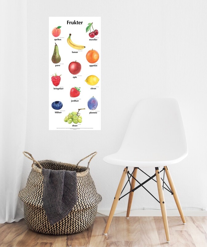 Plakat med bare bilder - Frukter
