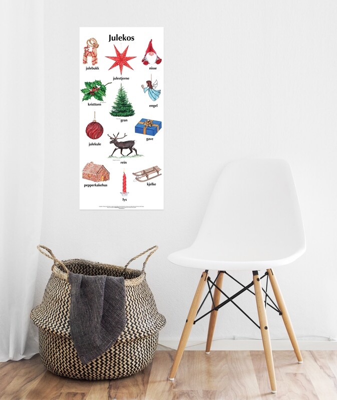Plakat med bare bilder - Julekos