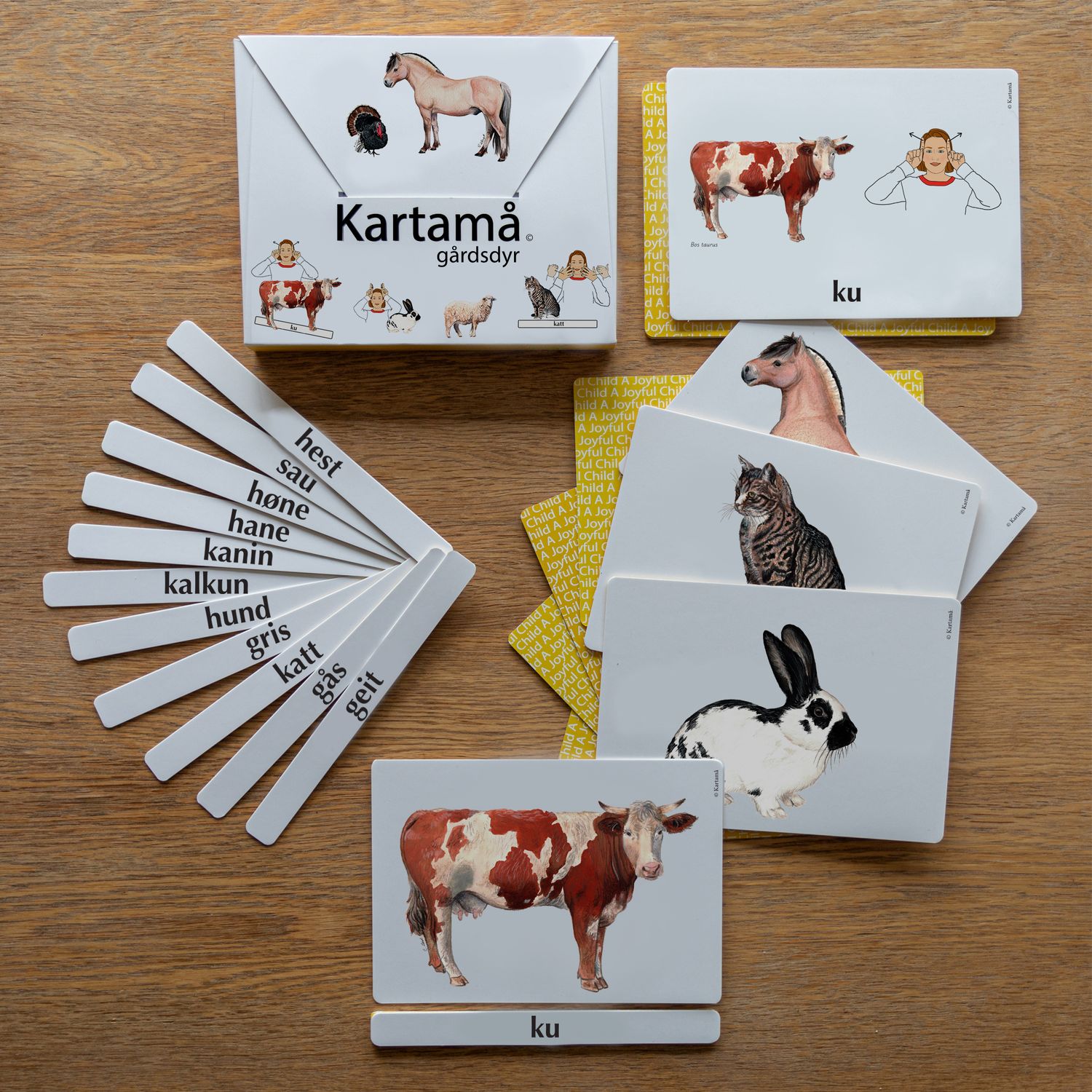 Kartamå spillet - NeverTear - Gårdsdyr