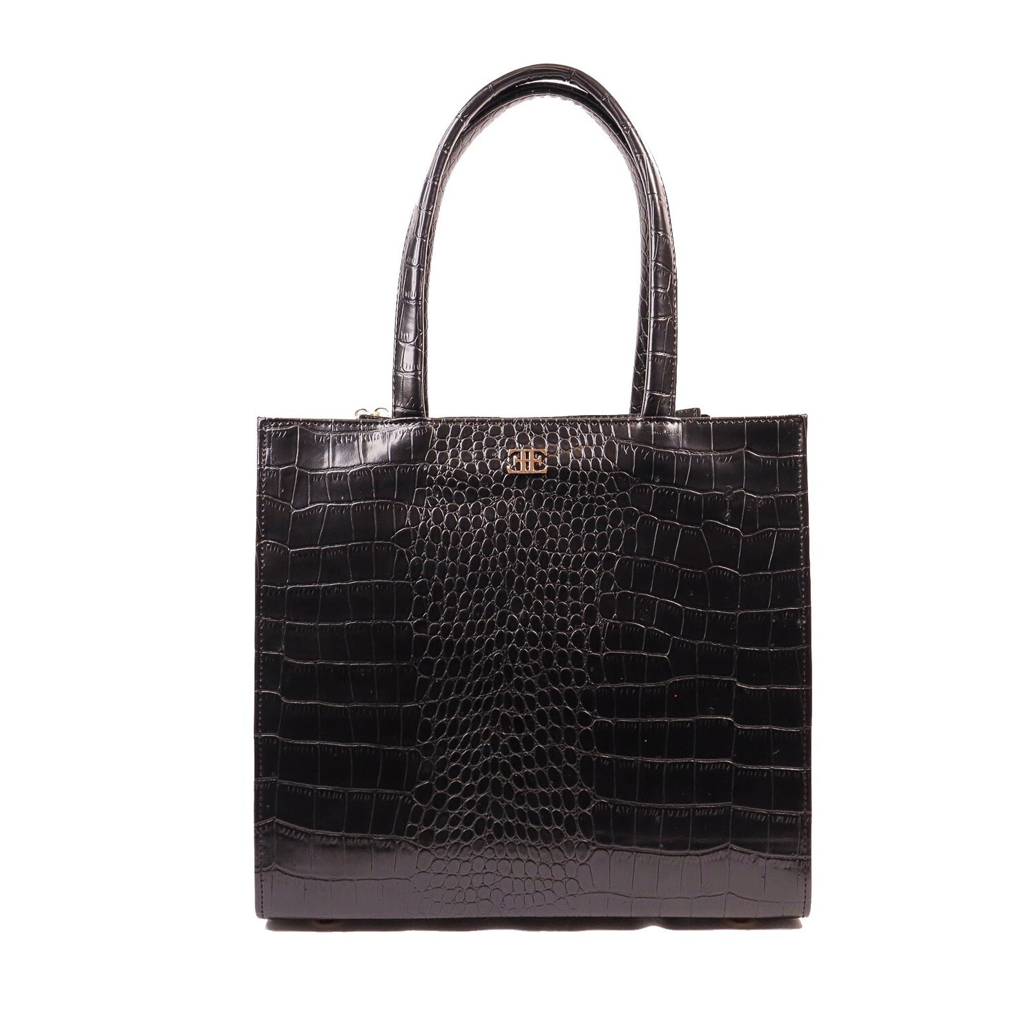 Classic Zipper Maxi Tote Bag- Black