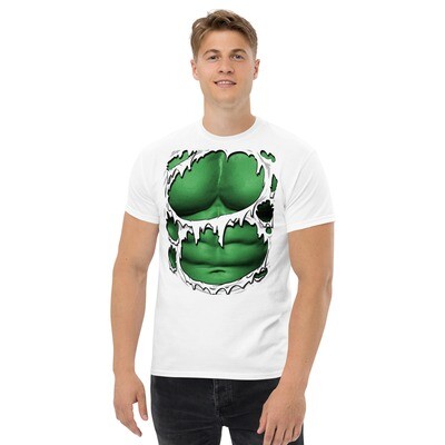 Camiseta diseño rasgado Hulk, calidad premium