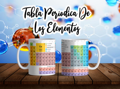 Taza tabla periódica de los elementos