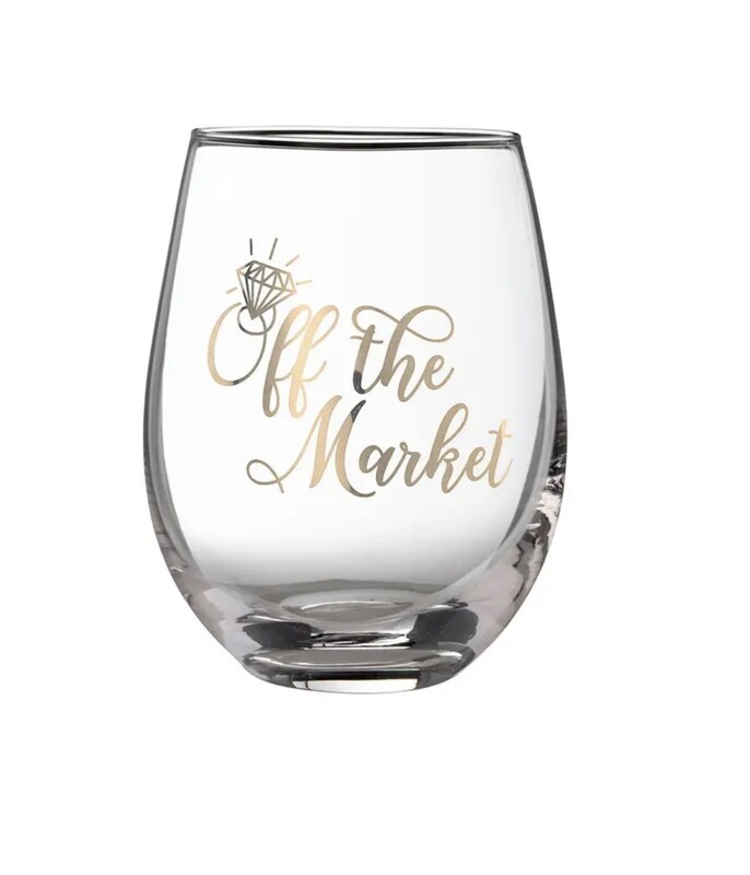 Off The Market Wine Glass