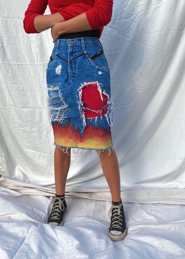 HOUSTON Custom Denim Skirt