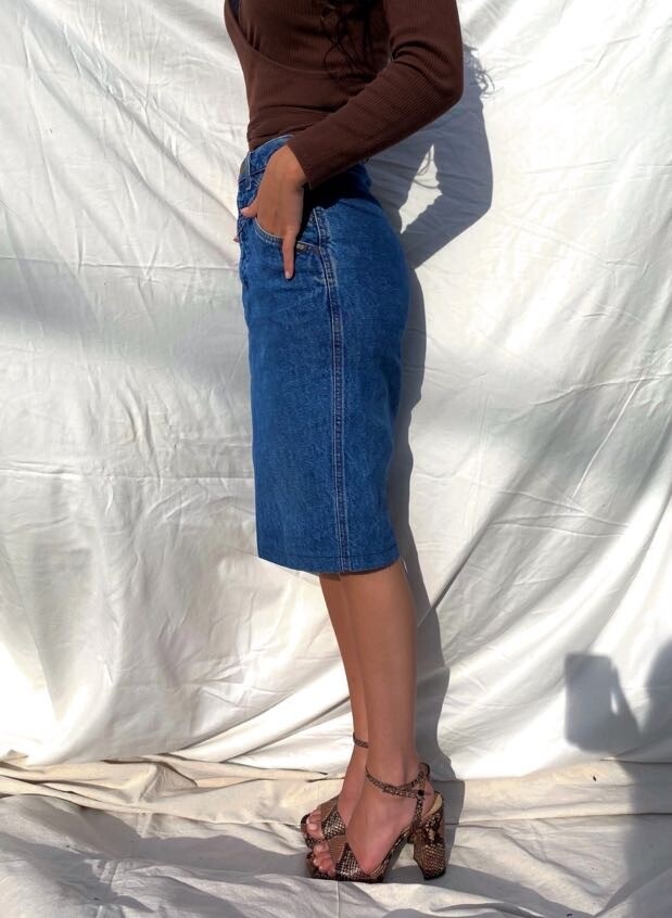 Classic Rockie Denim Skirt