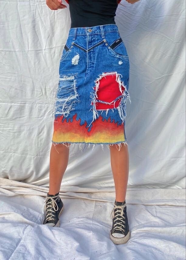 HOUSTON Custom Denim Skirt