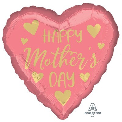 Foil Balloon Happy Mother's Day Pink 18in