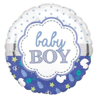 18" BABY BOY SCALLOP HX