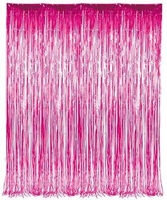Pink Foil Party Curtain 36x96 inch 772367