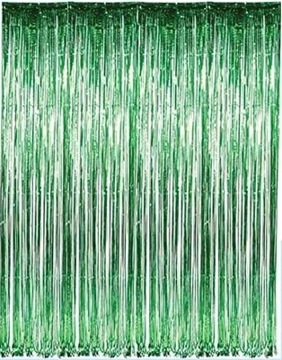 Green Foil Party Curtain 36 x 96 inch 769251