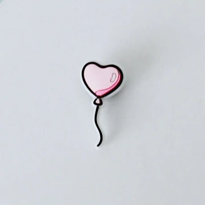 Pop Heart Balloon Shoe Charm