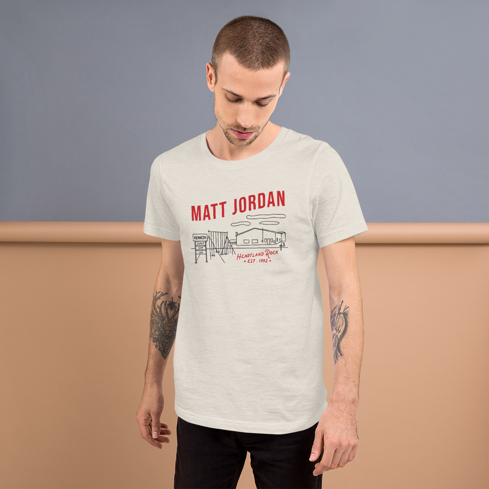 Kennedy Repair Shop Logo Unisex T-Shirt (Heather Dust)