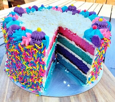 Funfetti Rainbow Cake
