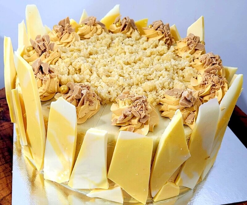 Butterscotch White Chocolate Cake