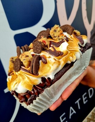Cookie Smores Cake Loaf