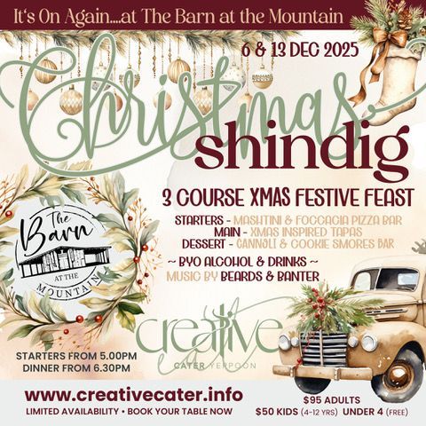 Christmas Shindig -  At The Barn 6th dec