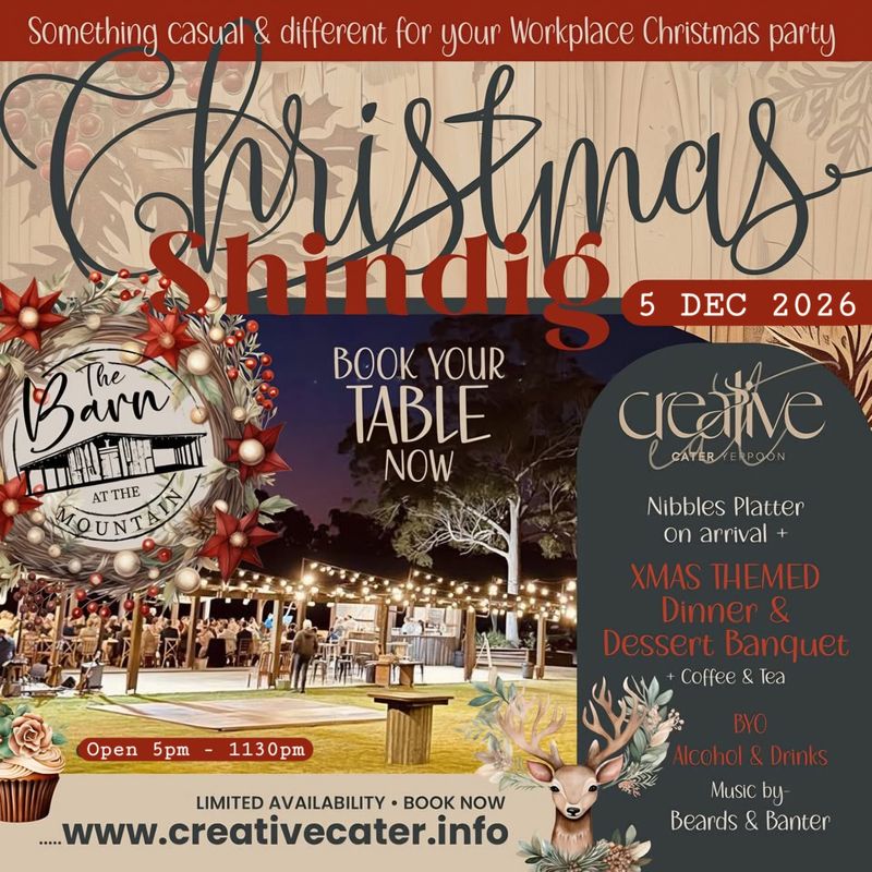 Christmas Shindig -  At The Barn 5th Dec