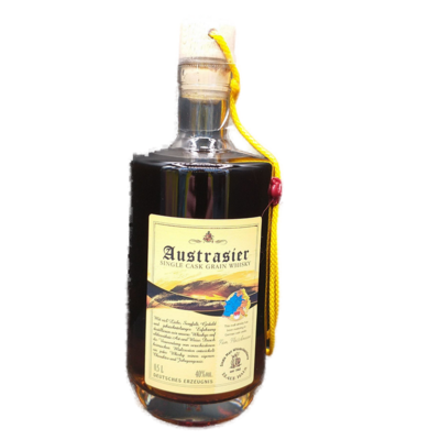 Blaue Maus Austrasier Single Cask Grain Whisky 40% VOL. (1x0,5ltr.) 04/2010  Fass/Los Nr. 2