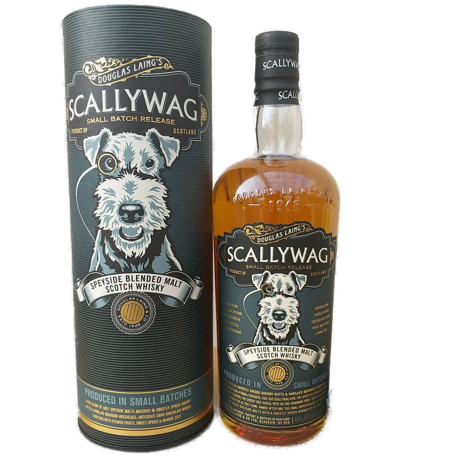 Scallywag Limited Edition Douglas Laing's Small Batch Release Speyside Blended Malt Scotch Whisky 46% VOL. (1x0,7ltr.) inkl. Giftbox