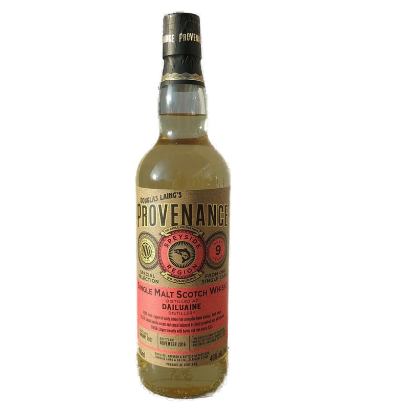 Douglas Laing's Provenance 9 Jahre Single Malt Scotch Whisky 46% VOL. (1x0,7ltr.)