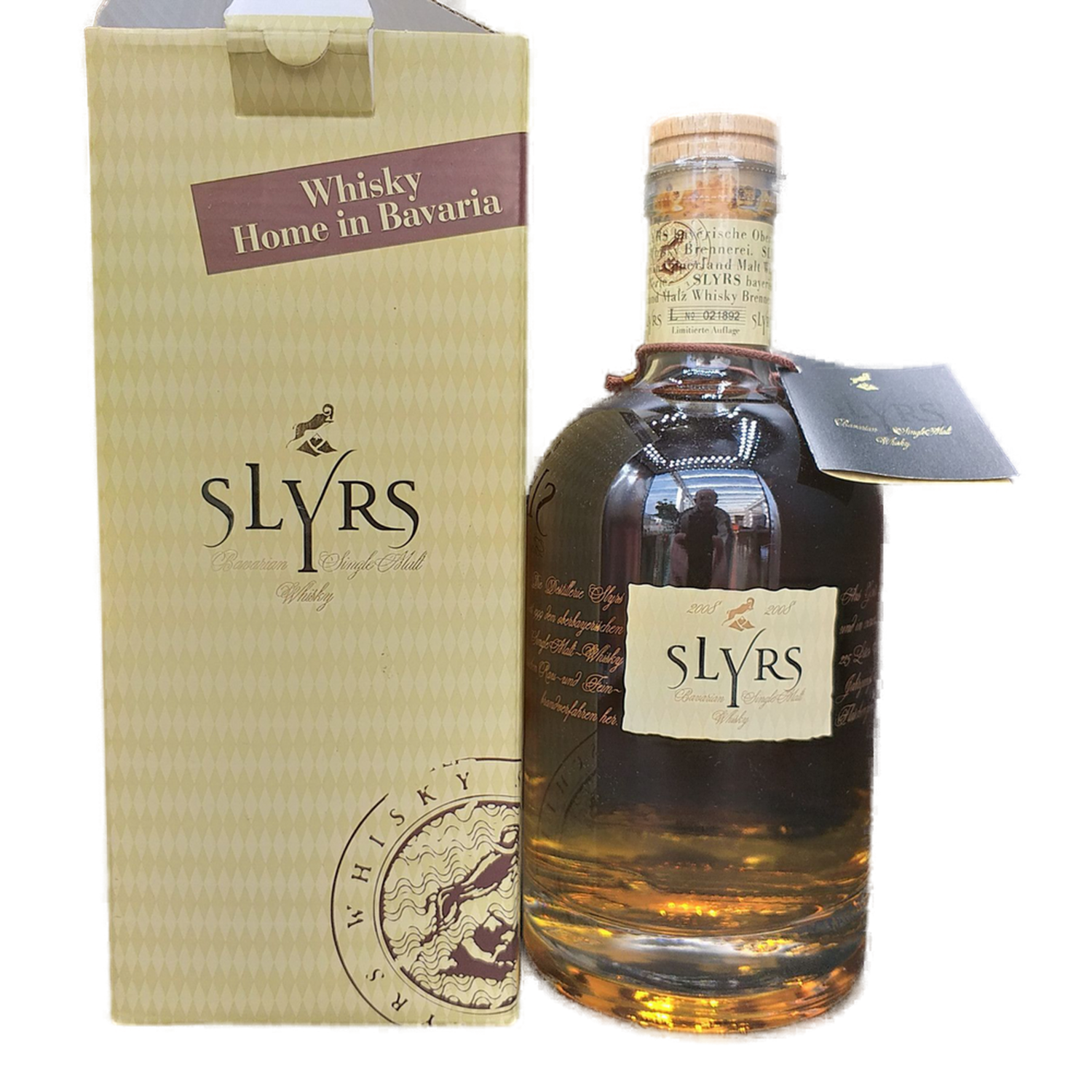 Slyrs 2008 Bavarian Single Malt Whisky 43% VOL. Distillerie Deutschland  'Limitierte Auflage' (1x0,7ltr.) OVP
