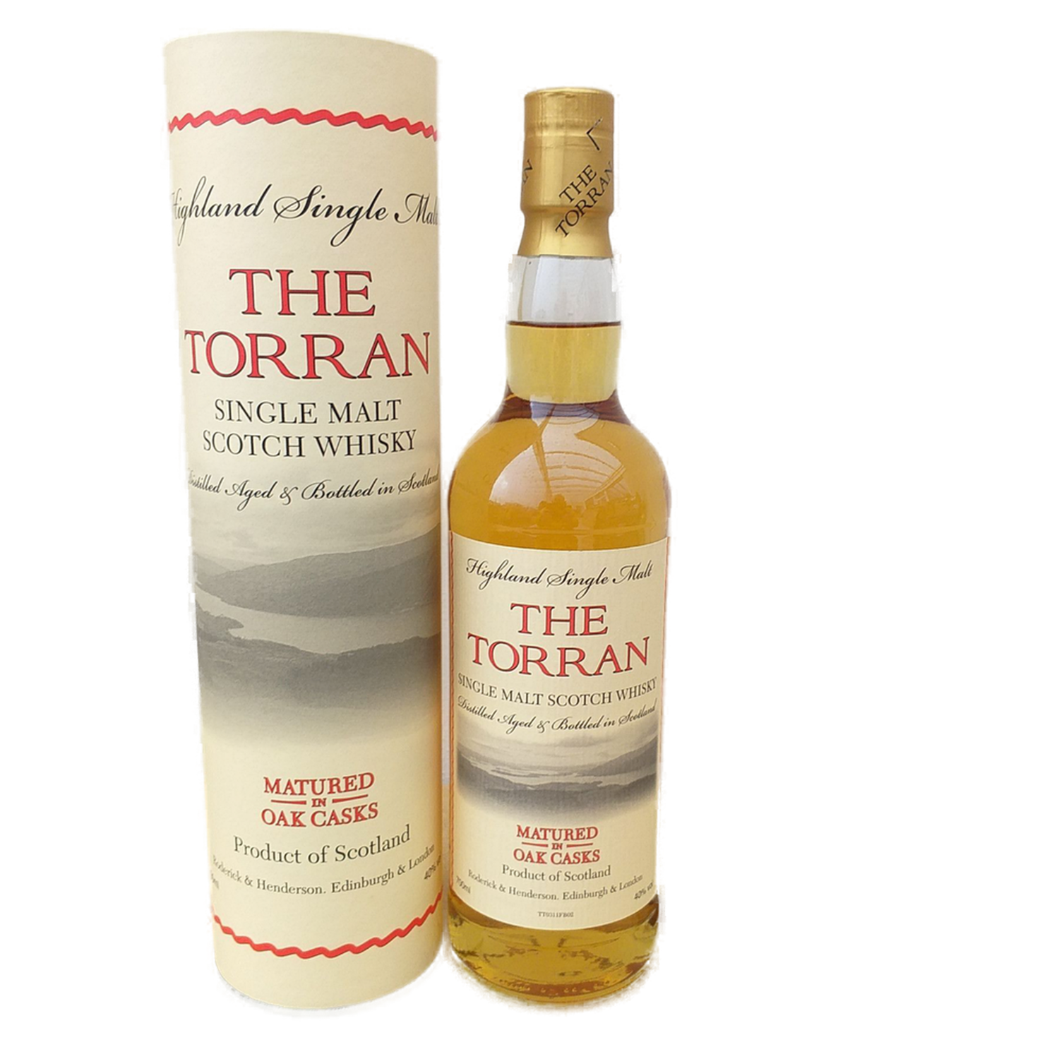The Torran Single Malt Scotch Whisky Scotland Matured in Oak Cask’s 40% VOL. (1x 0,7ltr.) OVP