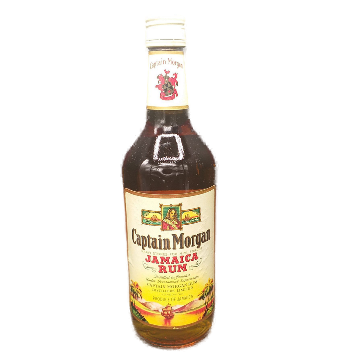 Captain Morgan Jamaica Rum 43% VOL. N.A.A.F.I. Stores for H.M. Forces (1x0,75ltr.)