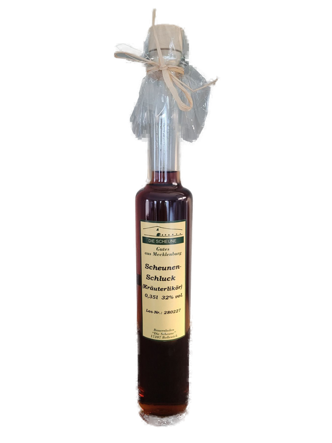 Scheunen-Schluck Kräuterlikör 32% VOL. Die Scheune Gutes aus Mecklenburg (1x0,350ltr.)