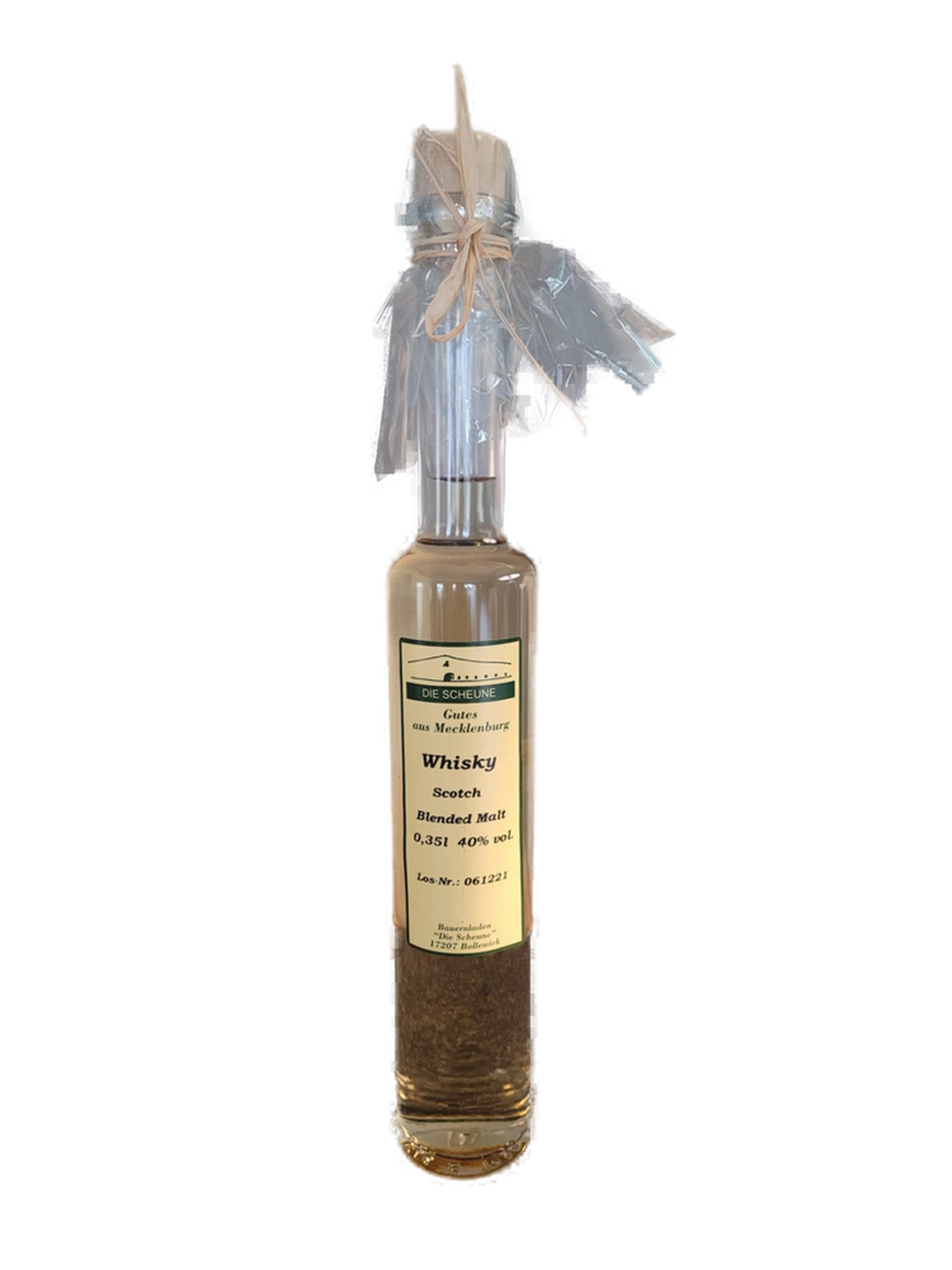 Whisky Scotch Blended Malt 40% VOL. Die Scheune Gutes aus Mecklenburg (1x0,350ltr.)