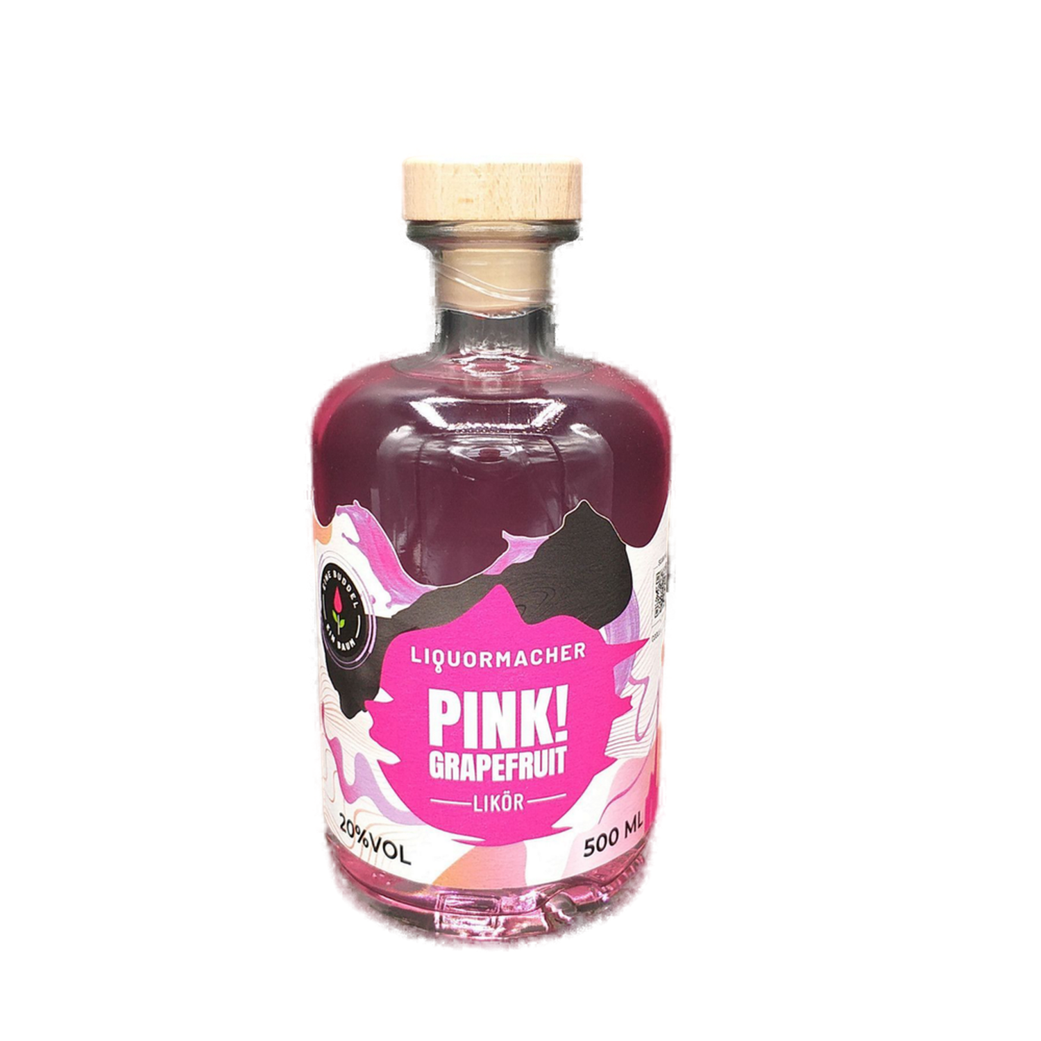​LiquorMacher Pink Grapefruit Likör 20% VOL. (1x0,5ltr.) L/Batch/Bottle: 01/036