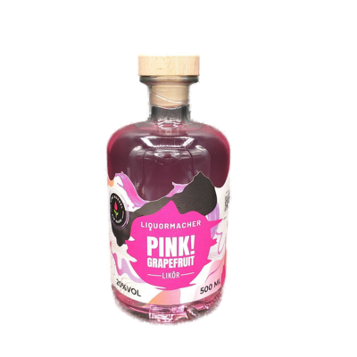 LiquorMaker Pink Grapefruit Liqueur Germany 20% VOL. (1x0,5ltr.) L/Batch/Bottle: 01/036