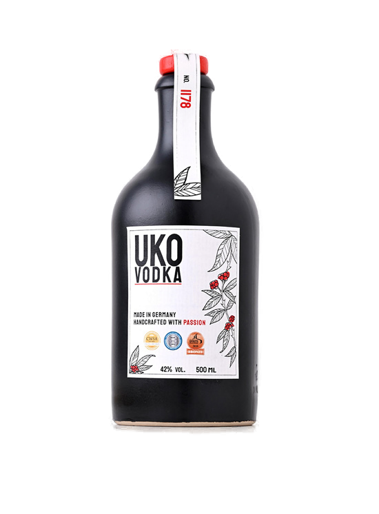 UKO Vodka mit Timut-Pfeffer 42% VOL. (1x0,5ltr.) Handcrafted