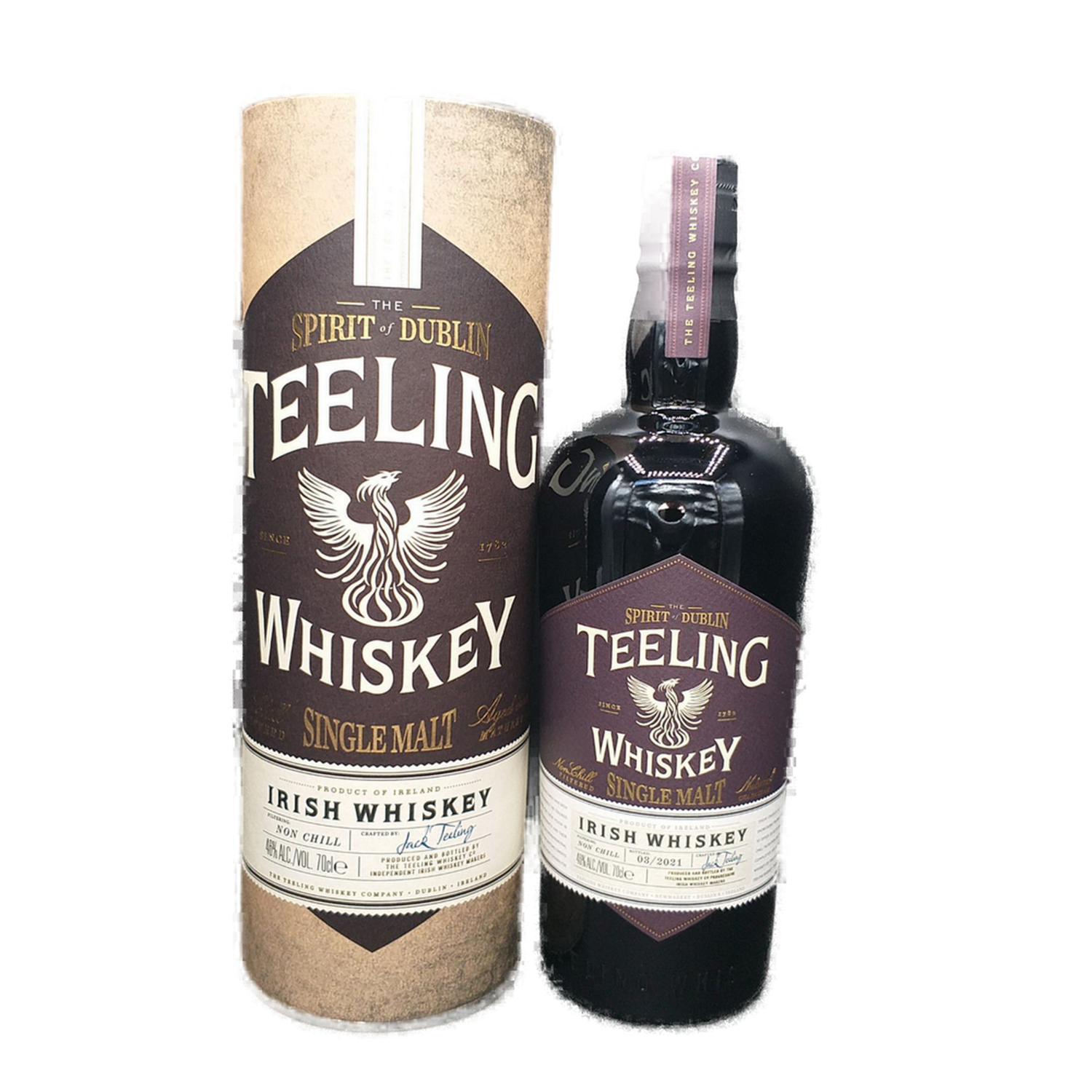 Teeling The Spirit of Dublin Irish Single Malt Whiskey 46%VOL. (1x0,7ltr.) Bottled 03/2021 OVP