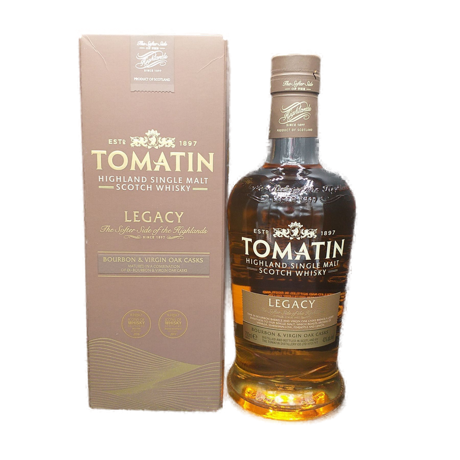 Tomatin Legacy Single Malt Scotch Whisky 43% VOL. (1x0,7ltr.) OVP
