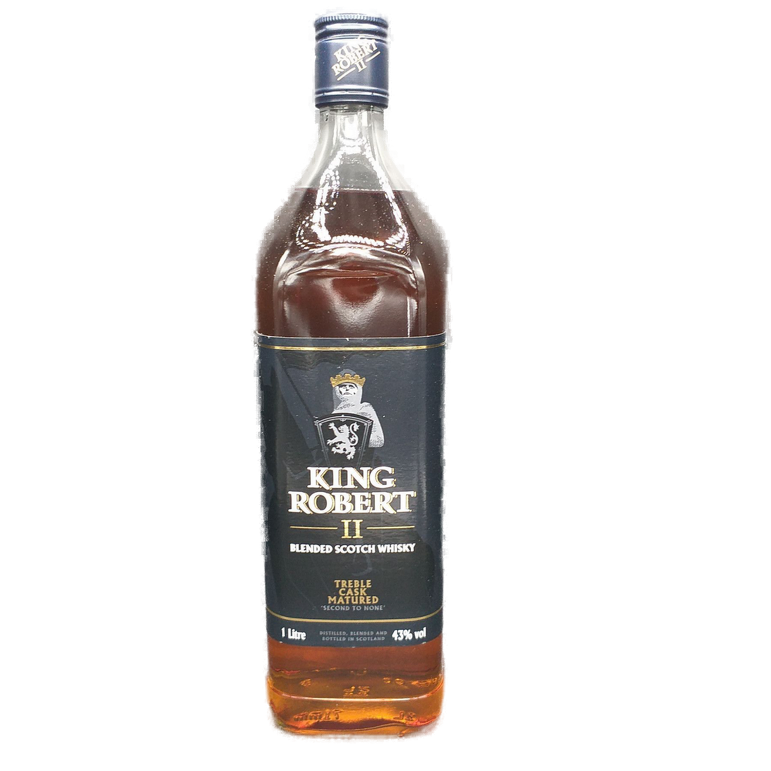 King Robert II Treble Cask Matured Blended Scotch Whisky Scotland 43% VOL.  (1x1,0ltr.)