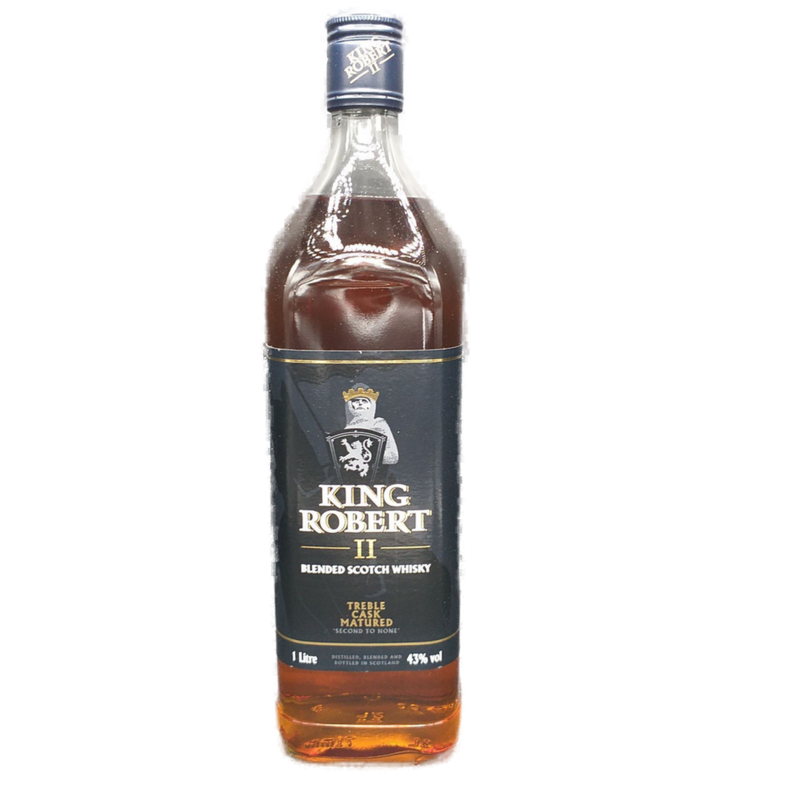 King Robert II Treble Cask Matured Blended Scotch Whisky 43% VOL. (1x1,0ltr.)