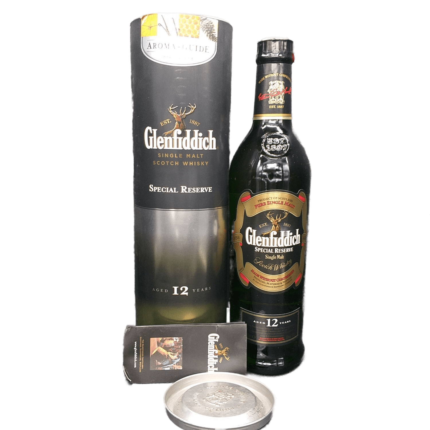 Glenfiddich* 12 Years Pure Single Malt Scotch Whisky Scotland 40% VOL. (1x0,7ltr.) Original packaging.