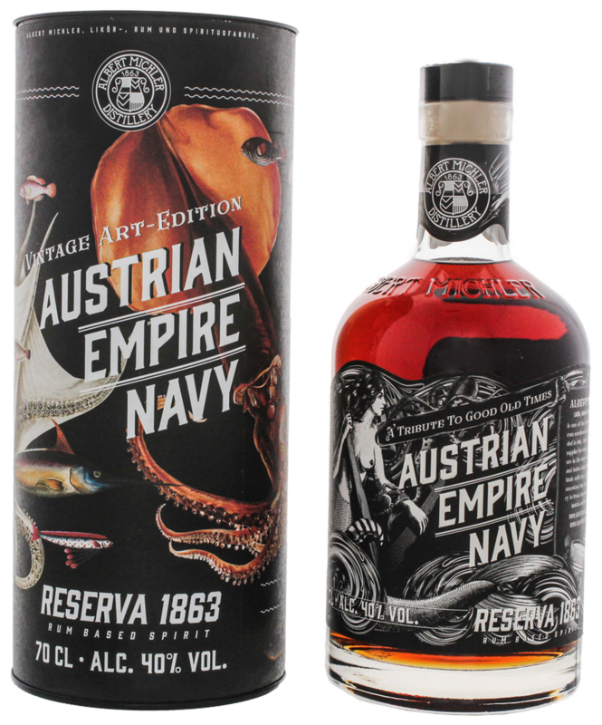 Austrian Empire Navy Reserva 1863 Vintage Art Edition (Rum-Basis) 40% VOL. (1x0,7ltr) inkl. Giftbox