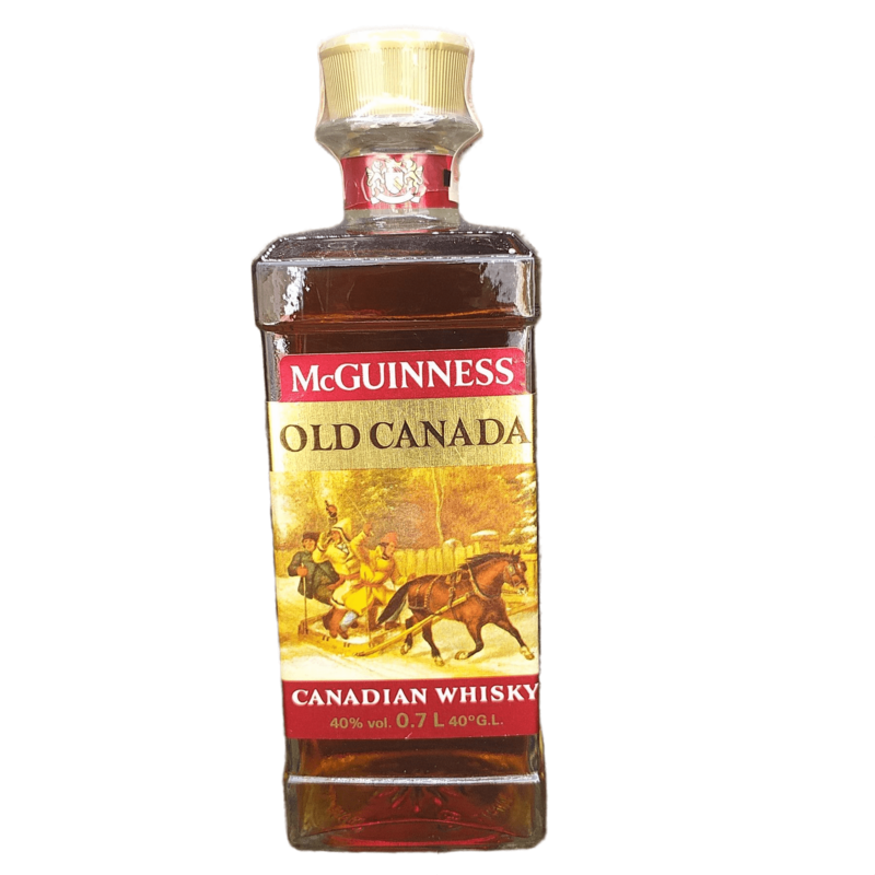 McGuinness Old Canada Canadian Whisky 40% VOL. (1x0,7ltr.) 1987