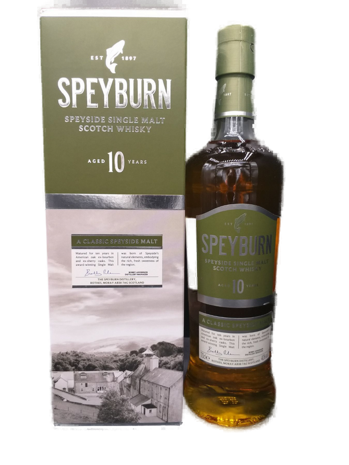 Speyburn 10 Years Speyside Single Malt Scotch Whisky Scotland 40% VOL. (1x0,7ltr.) OVP