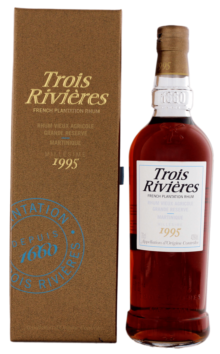 Trois Rivieres Millesime 1995 Grande Reserve French Plantation Rhum 43% VOL. (1x0,7ltr.) OVP