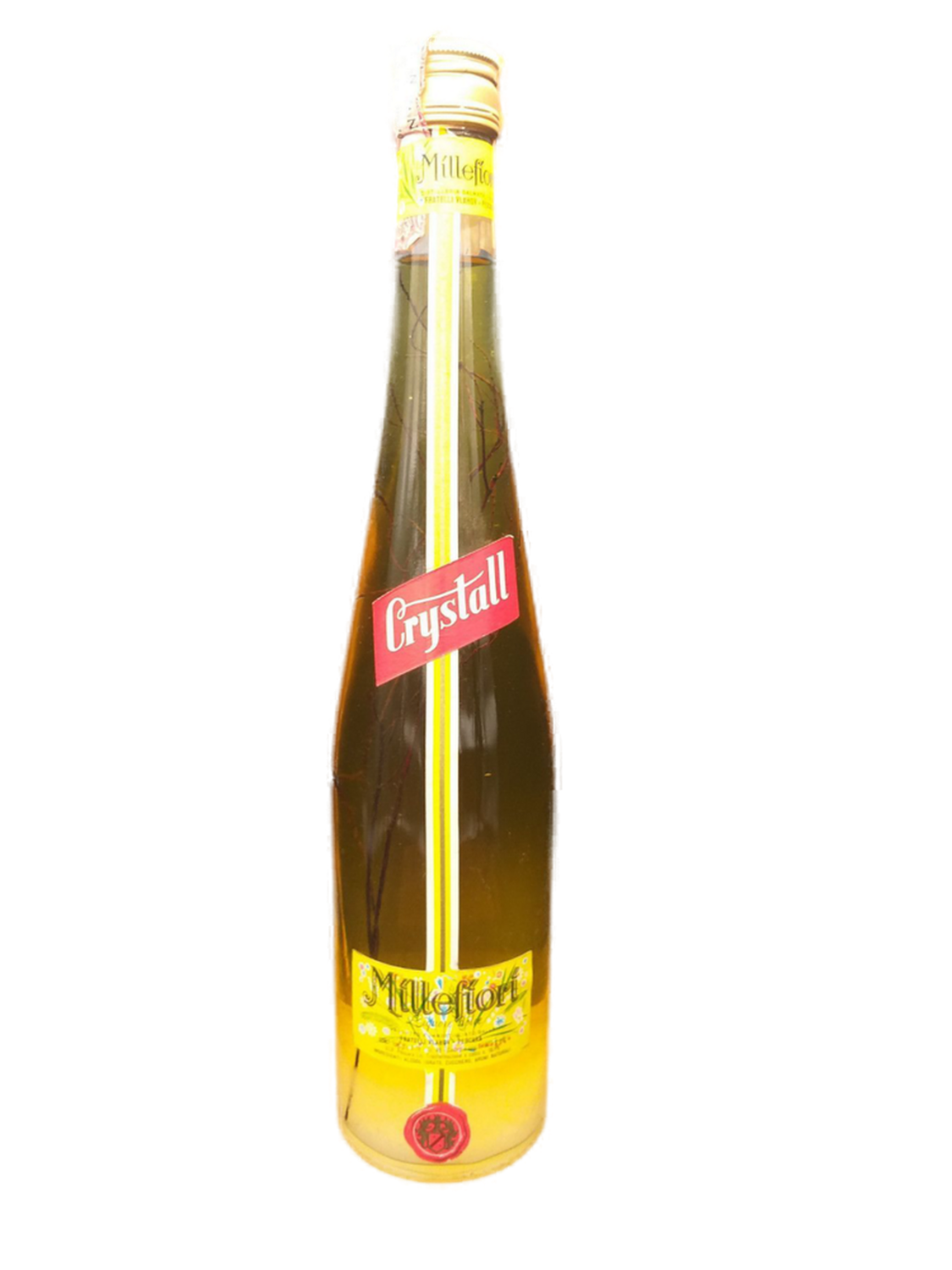 Millefiori Crystall Liquore Italien 45% VOL. (1x0,75ltr.) Flasche ca. '70er  Jahre