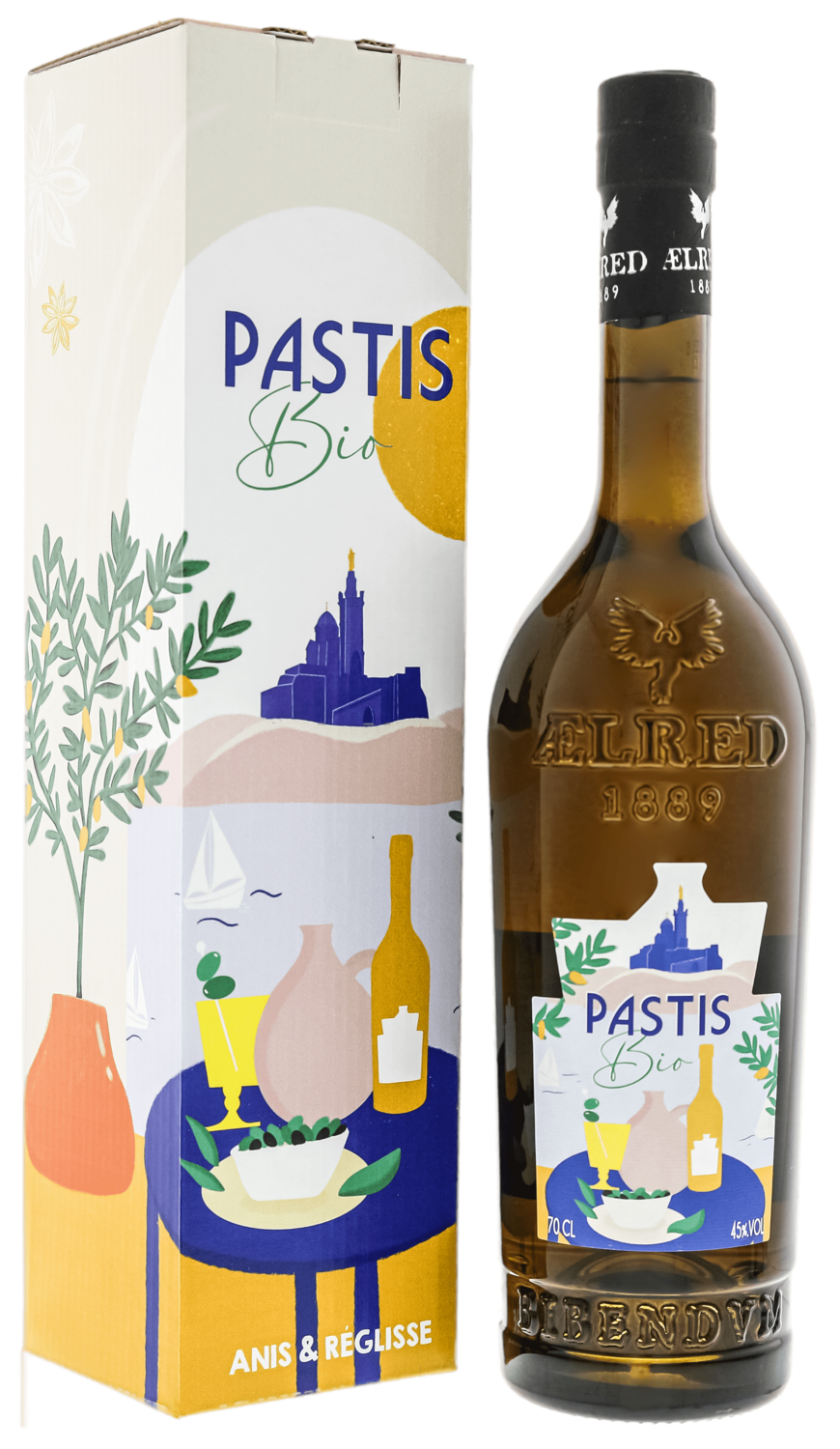 Aelred Pastis BIO 45% VOL. (1x0,7ltr.) inkl. Giftbox