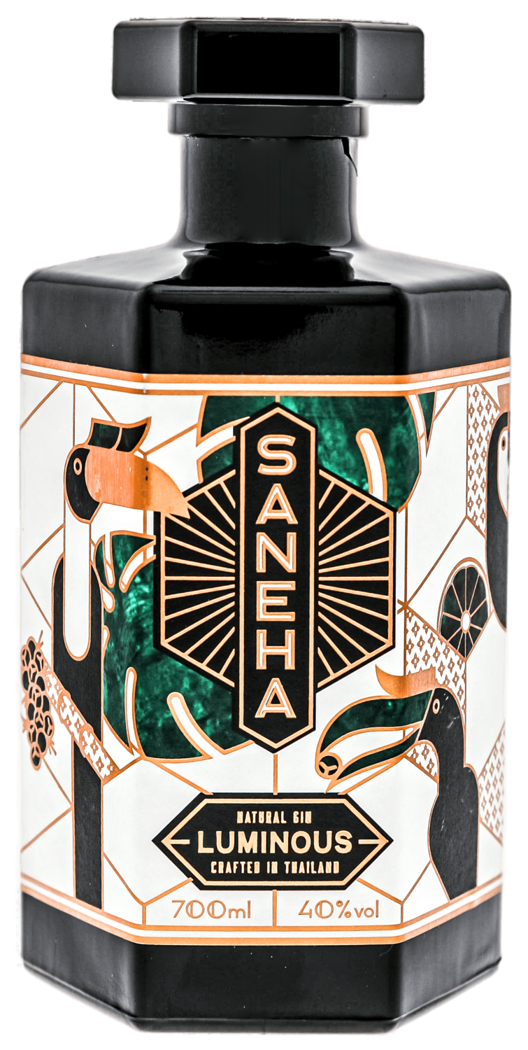 Saneha Luminous Natural Thai Gin 40% VOL. (1x0,7ltr.) Handcrafted