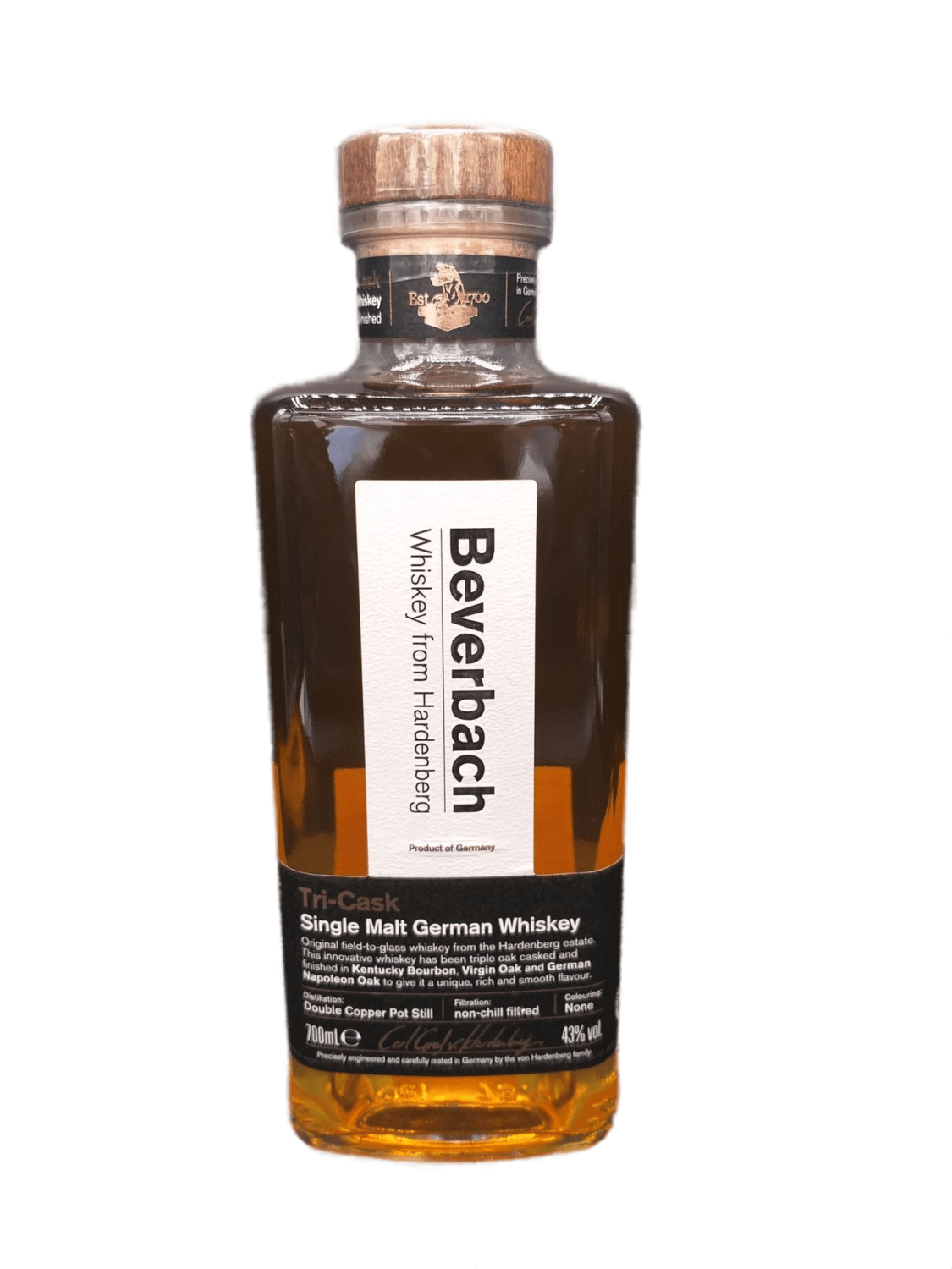 Beverbach Tri Cask Single Malt Whiskey 43% VOL. (1x0,7ltr.)