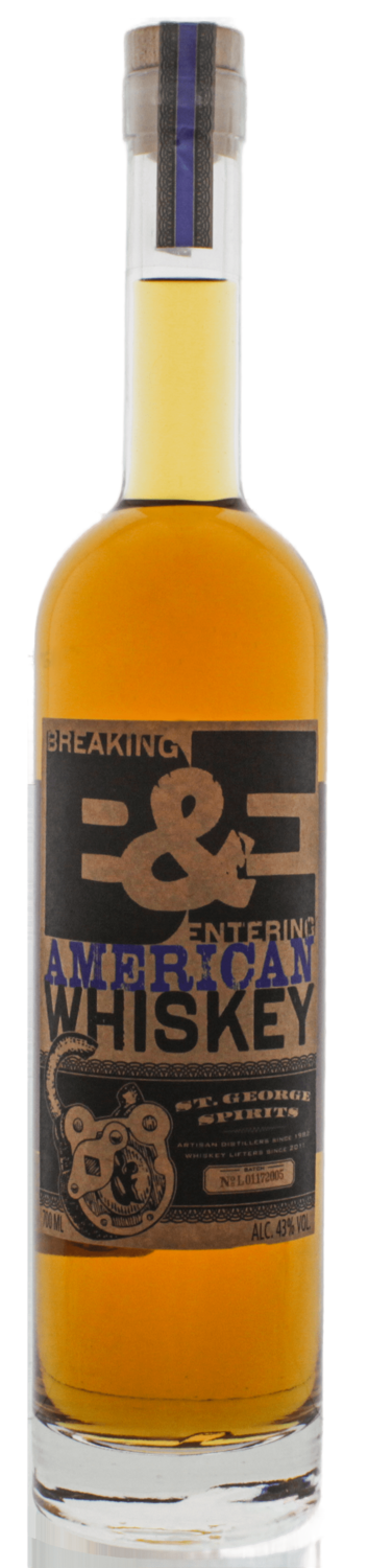 St. George Breaking & Entering American Whiskey 43% VOL. (1x0,7ltr.) Batch Nr. kann vom Bild abweichen