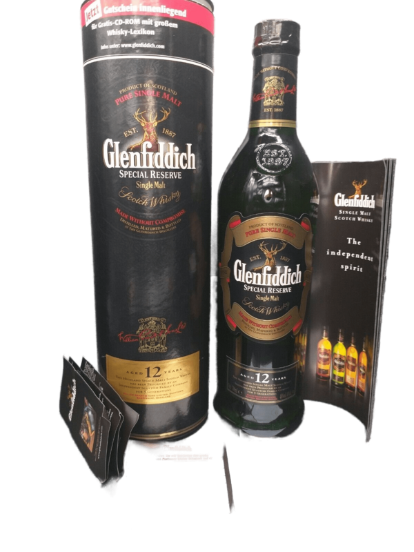 Glenfiddich 12 Jahre Pure Single Malt Scotch Whisky 40%  VOL. (1x0,7ltr.) OVP