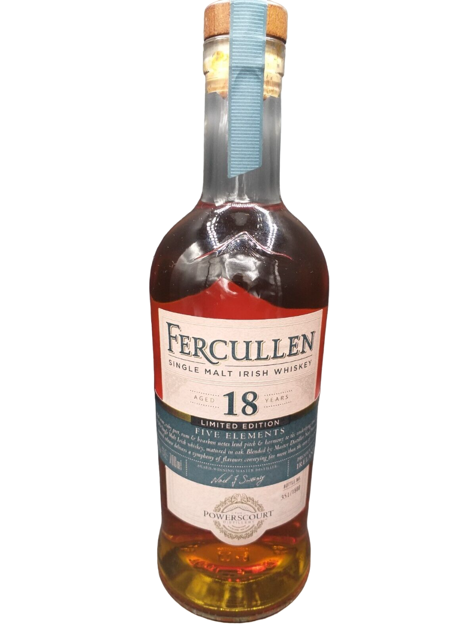 Fercullen 18 Jahre Single Malt Irish Whisky 40% VOL. Limited Edition Five Elements / 1500 Bottles (1x0,7ltr.)