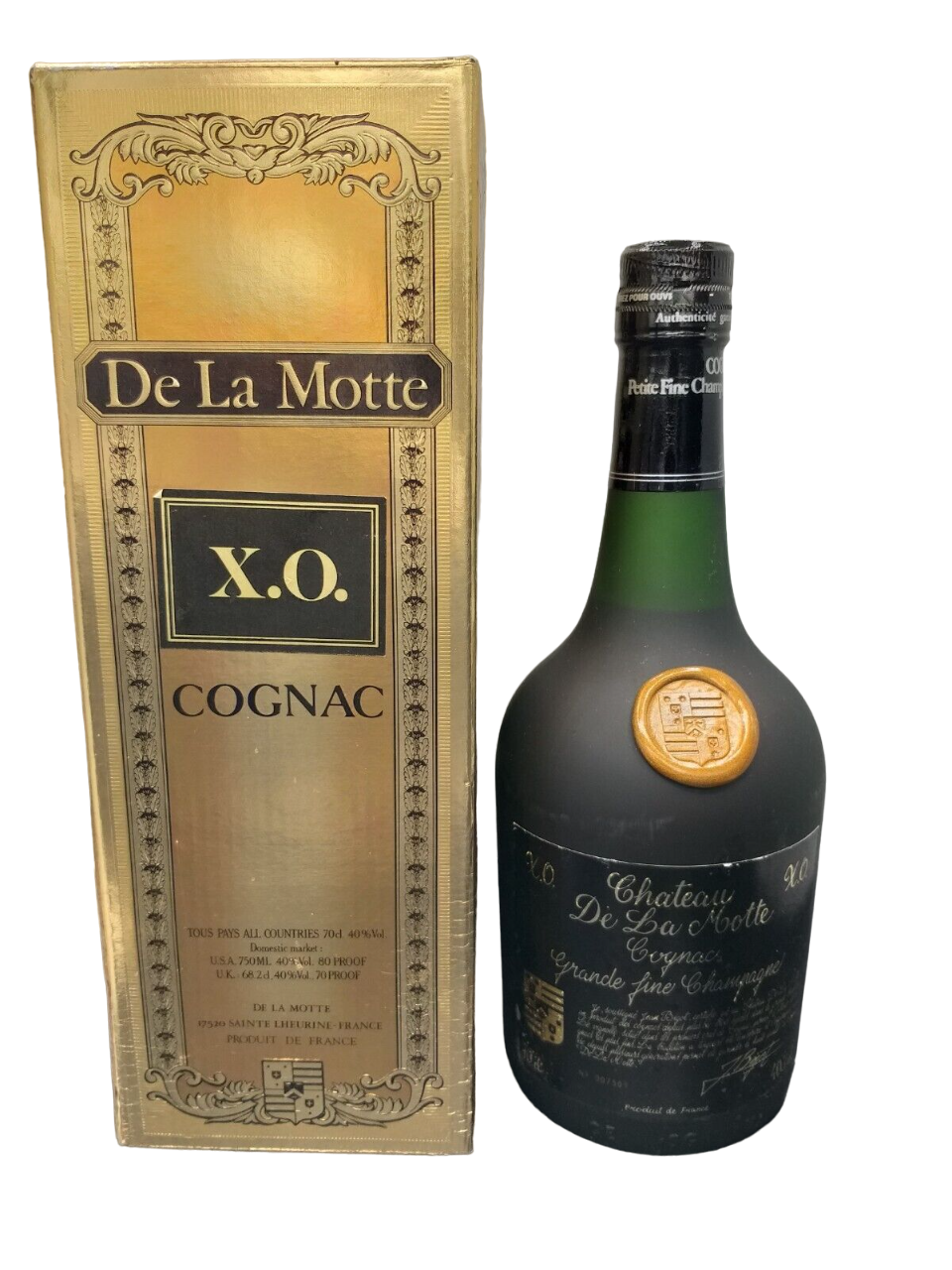 De La Motte X.O. Fine Champagner Cognac Frankreich 40% VOL. (1x0,7ltr.) OVP